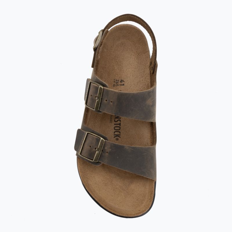Herrensandalen BIRKENSTOCK Milano Crosstown Oiled Leather Regular faded khaki 5