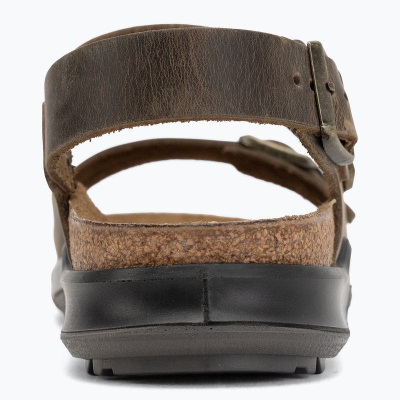 Herrensandalen BIRKENSTOCK Milano Crosstown Oiled Leather Regular faded khaki 6