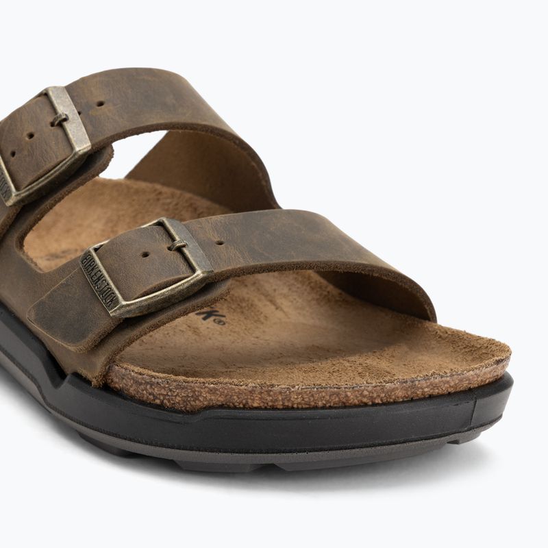 BIRKENSTOCK Arizona CT LEOI Regular verblichene khakifarbene Flip-Flops 7