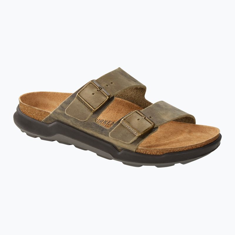 BIRKENSTOCK Arizona CT LEOI Regular verblichene khakifarbene Flip-Flops 8