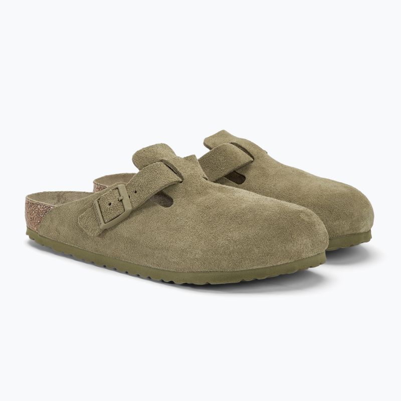 Slides Schlappen  BIRKENSTOCK Boston SFB VL Regular faded khaki 4