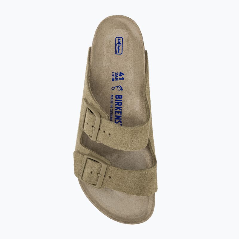 Slides Schlappen  BIRKENSTOCK Arizona Suede Regular faded khaki 6