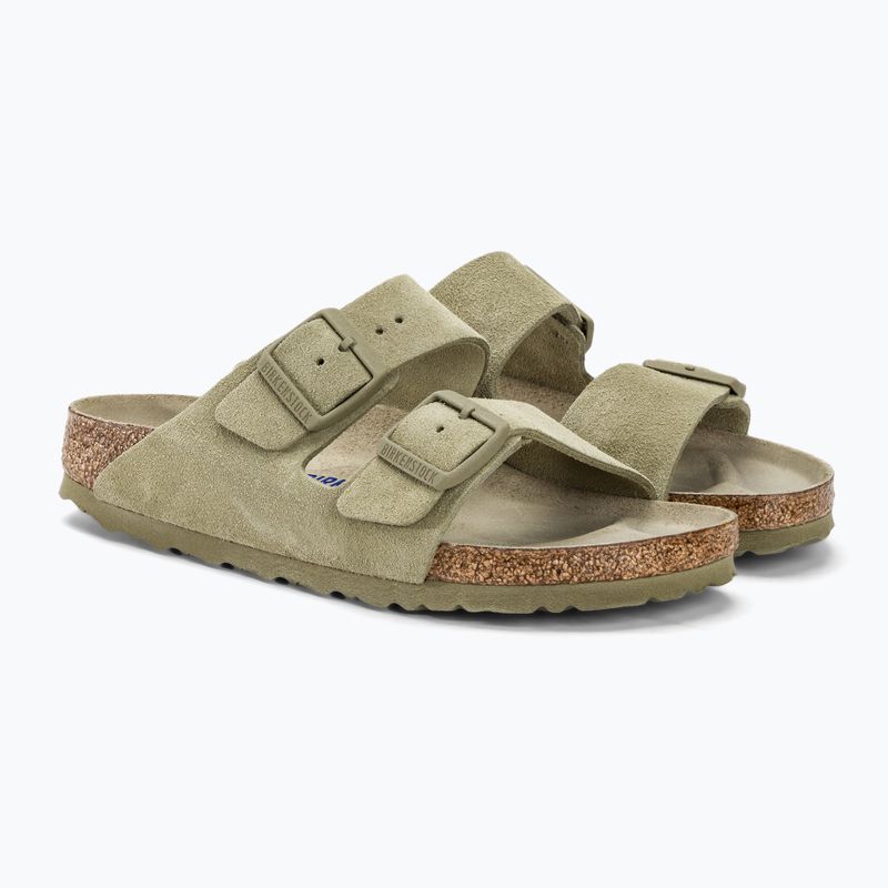 Slides Schlappen  BIRKENSTOCK Arizona Suede Narrow faded khaki 4