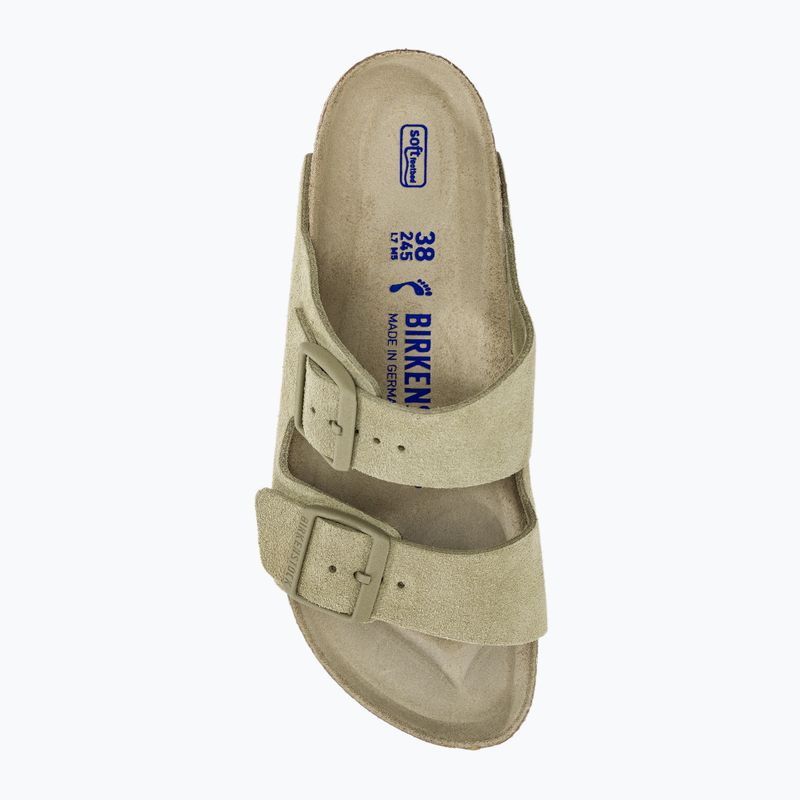 Slides Schlappen  BIRKENSTOCK Arizona Suede Narrow faded khaki 6