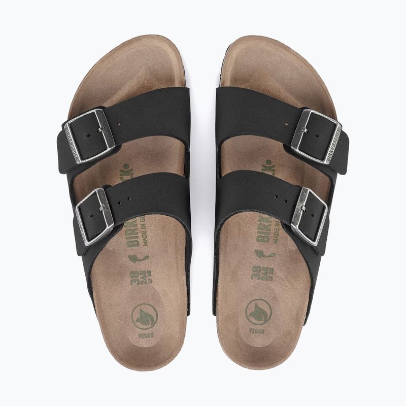 Schlappen BIRKENSTOCK Arizona Vegan Birkibuc Narrow black 4