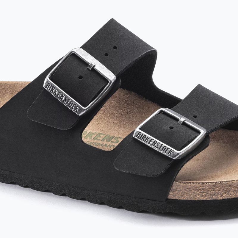 Schlappen BIRKENSTOCK Arizona Vegan Birkibuc Narrow black 6