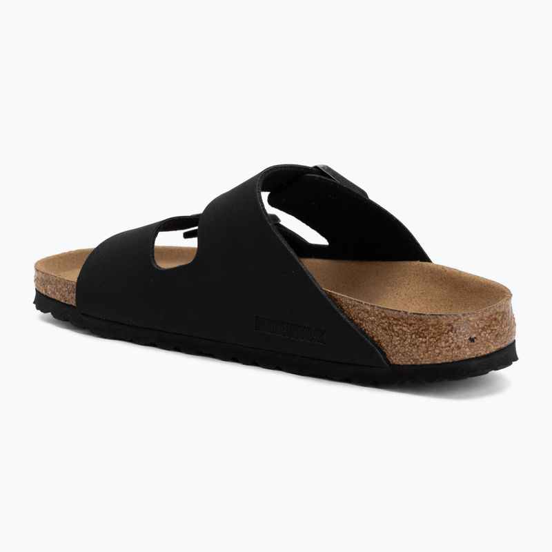 Schlappen BIRKENSTOCK Arizona Vegan Birkibuc Narrow black 3