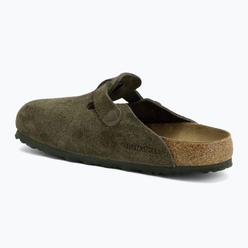Badelatschen BIRKENSTOCK Boston Suede Leather thyme 3