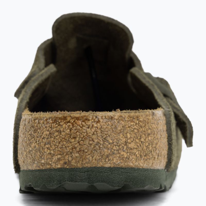 Badelatschen BIRKENSTOCK Boston Suede Leather thyme 6