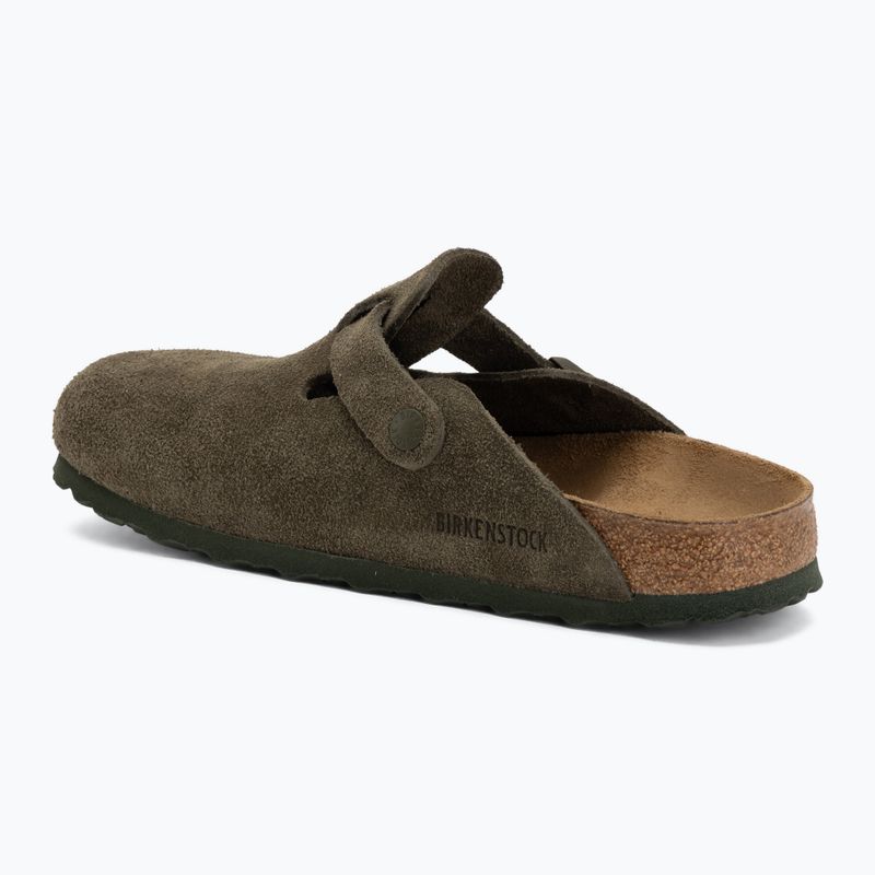 Badelatschen BIRKENSTOCK Boston Suede Leather thyme 3