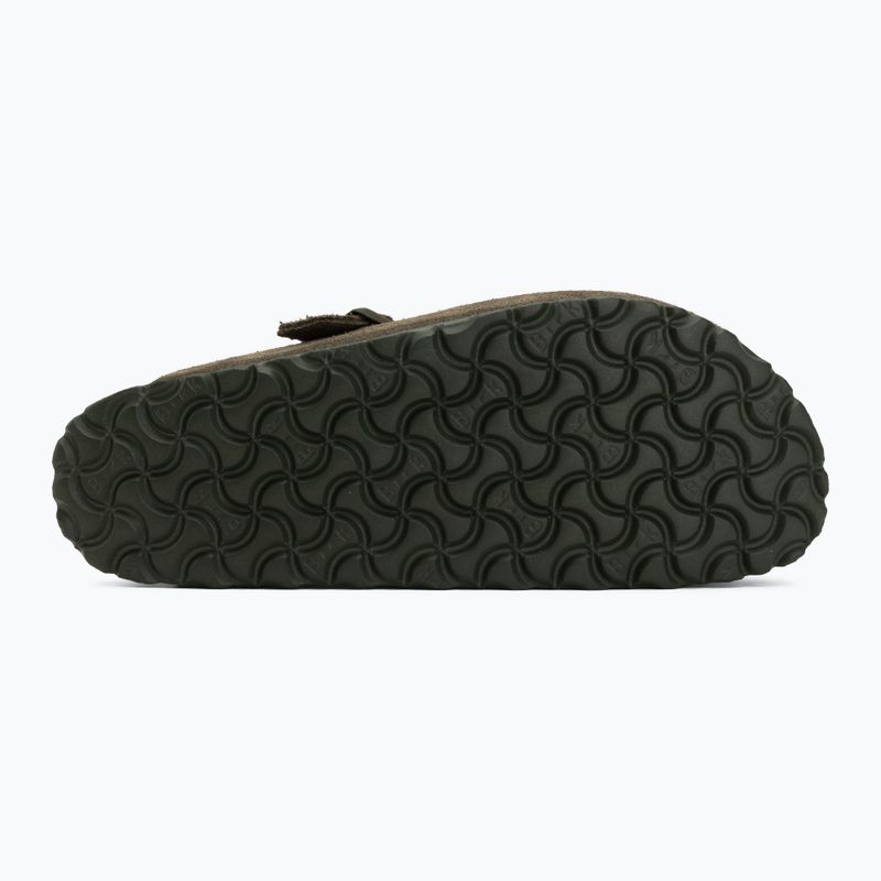 Badelatschen BIRKENSTOCK Boston Suede Leather thyme 4