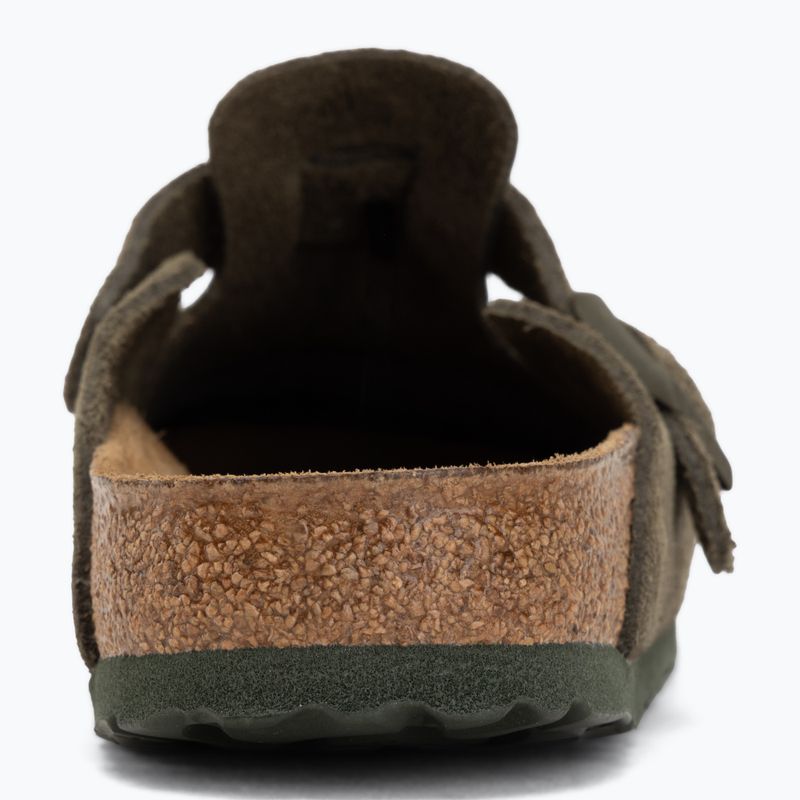 Badelatschen BIRKENSTOCK Boston Suede Leather thyme 6