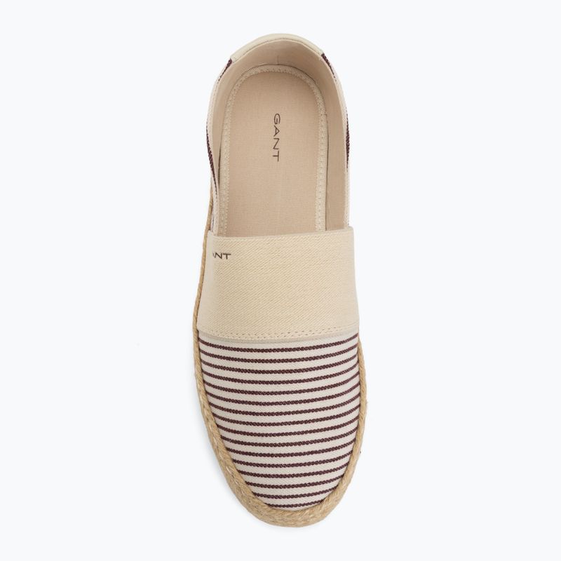 Damen-Espadrilles GANT Raffiaville brown/cream 5
