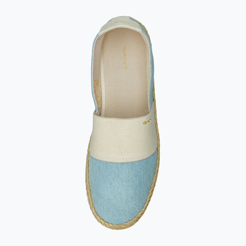 Damen-Espadrilles GANT Raffiaville light blue/cream 5