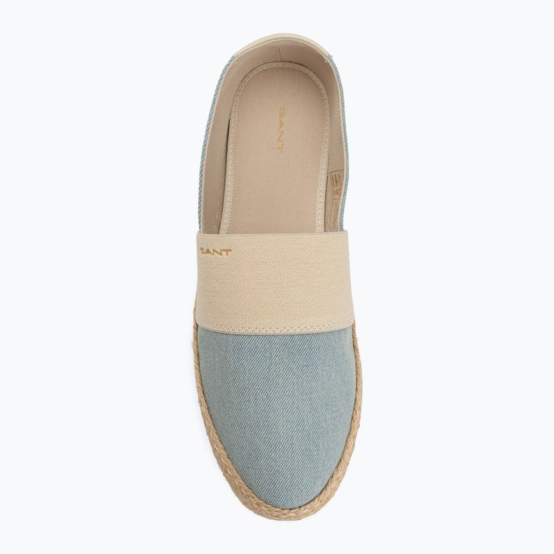 Damen-Espadrilles GANT Raffiaville light blue/cream 5