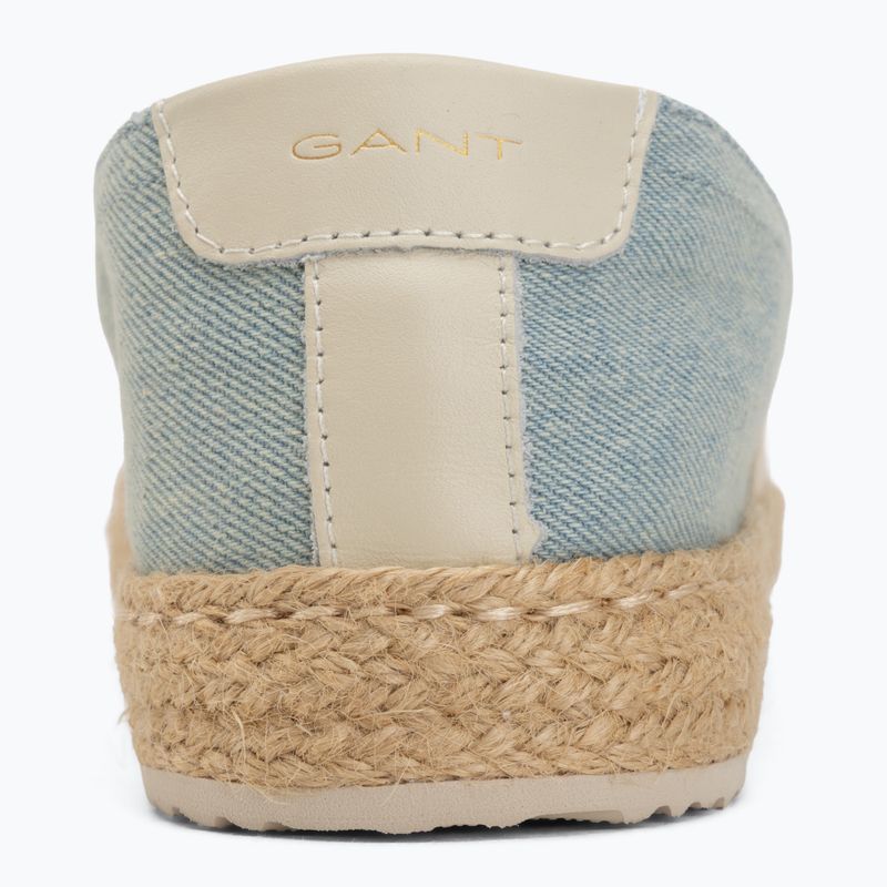 Damen-Espadrilles GANT Raffiaville light blue/cream 6