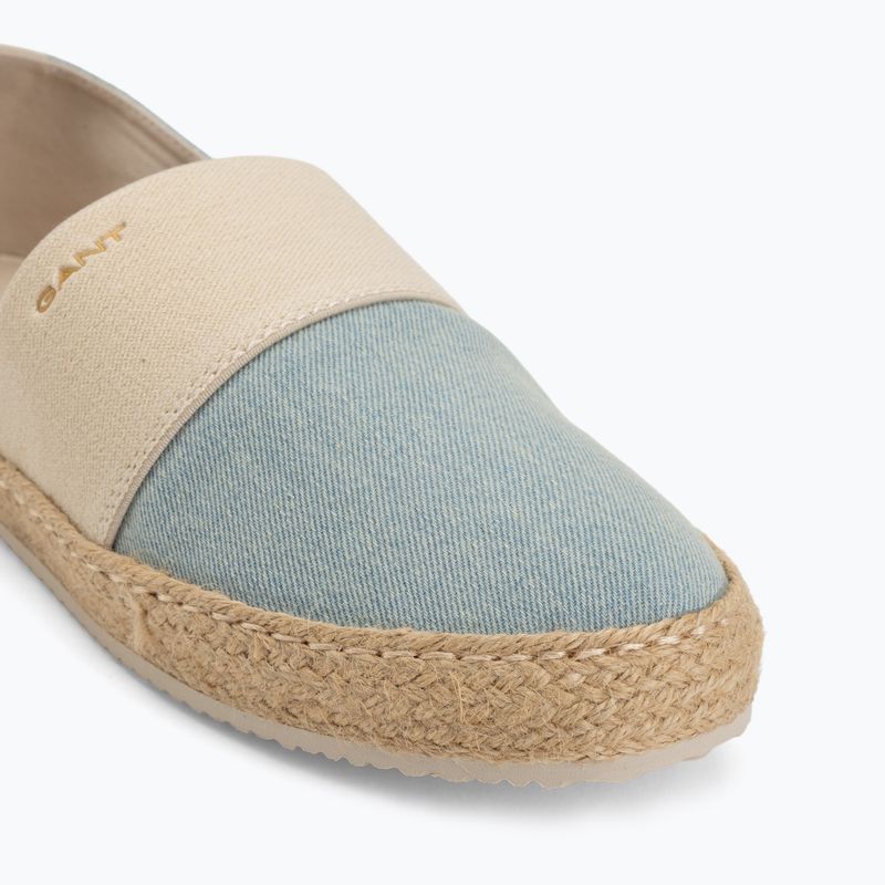 Damen-Espadrilles GANT Raffiaville light blue/cream 7