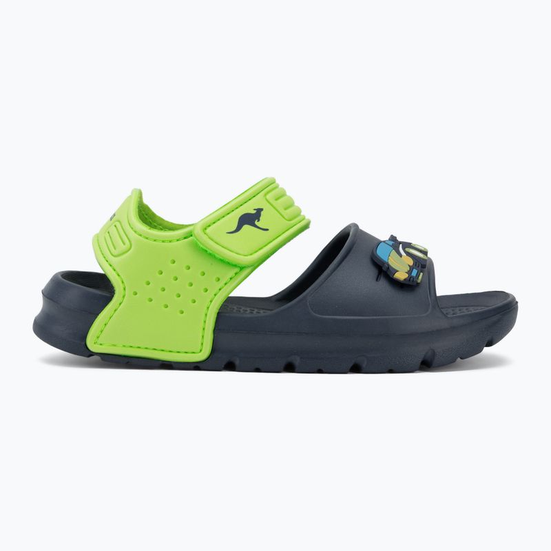 Kinder-Sandalen Kangaroos KangaSwim II dark navy/lime 2