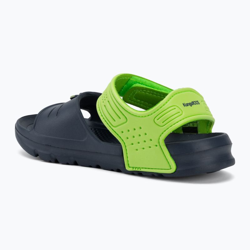 Kinder-Sandalen Kangaroos KangaSwim II dark navy/lime 3