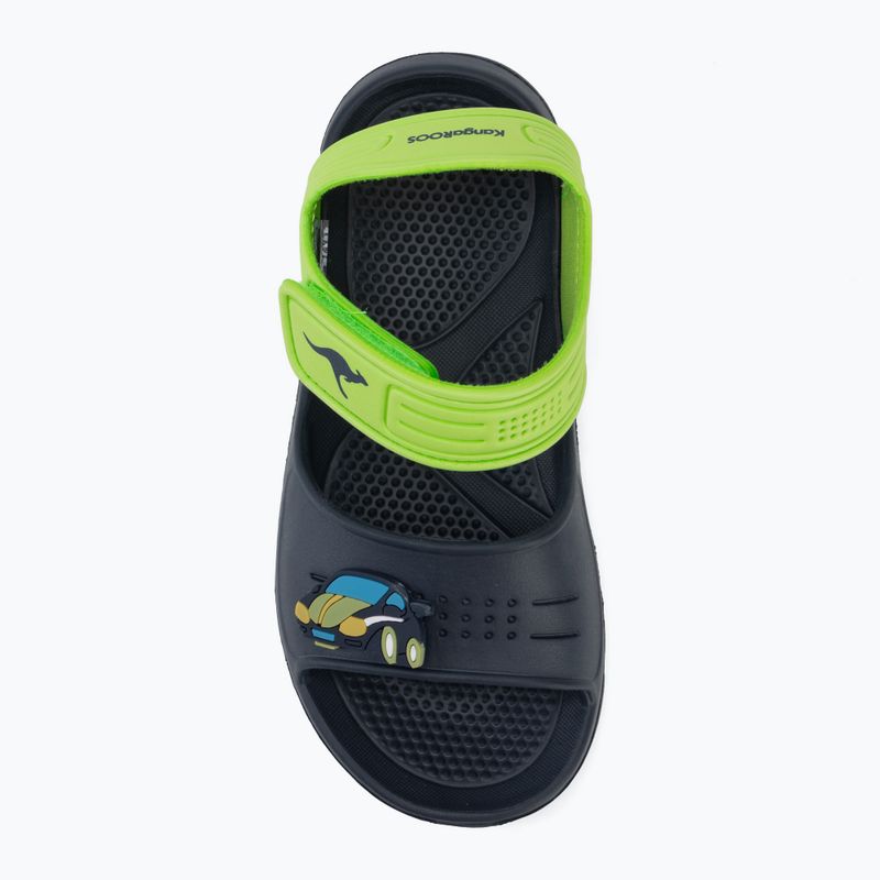 Kinder-Sandalen Kangaroos KangaSwim II dark navy/lime 5