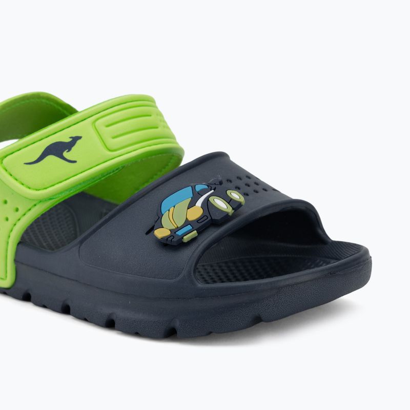 Kinder-Sandalen Kangaroos KangaSwim II dark navy/lime 7