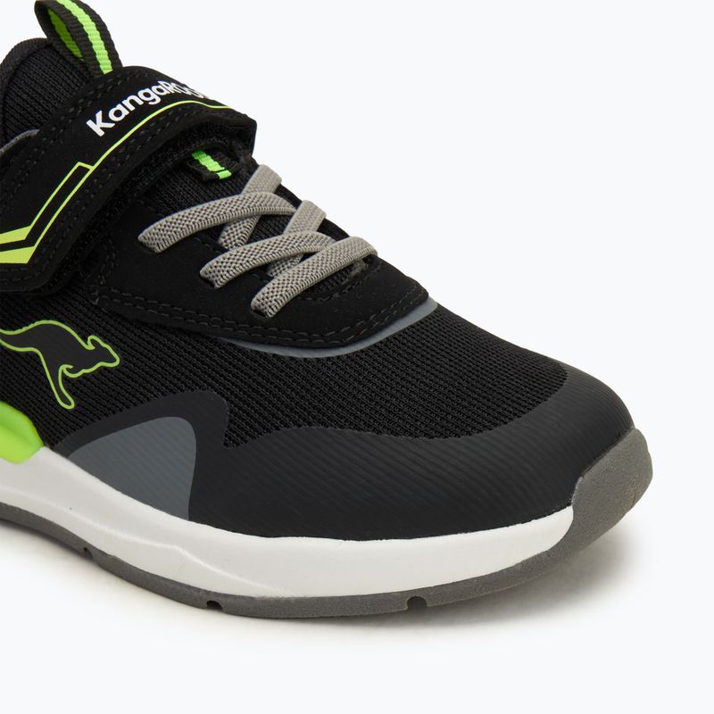 Kinderschuhe KangaROOS KD-Gym EV jet black/neon yellow 7