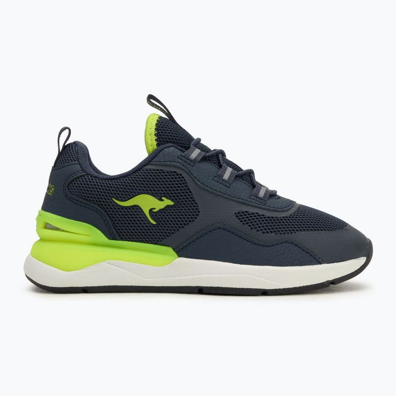 Kinderschuhe KangaROOS KD-Road dark navy/lime 2