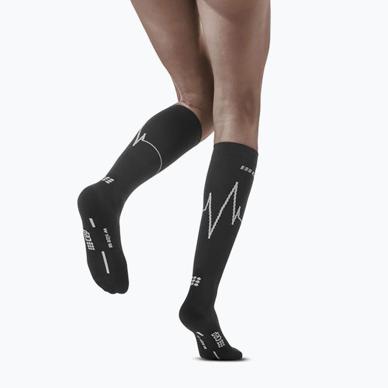 CEP Heartbeat Damen Kompressions-Laufsocken schwarz WP20KC3 5