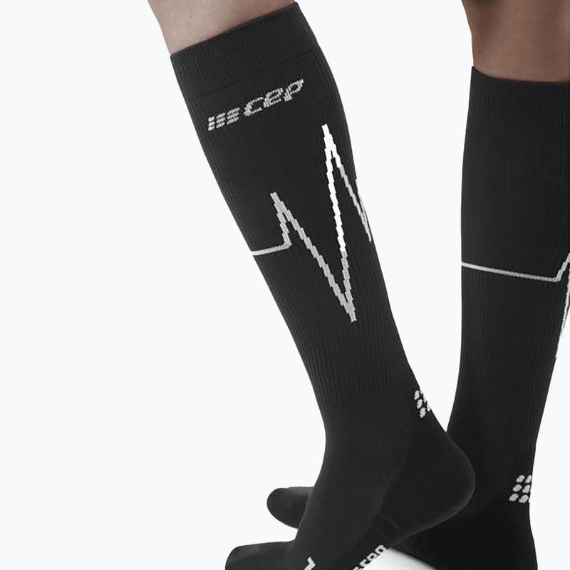 CEP Heartbeat Damen Kompressions-Laufsocken schwarz WP20KC3 6