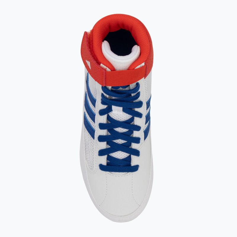 adidas Havoc Kinder Wrestling Schuhe weiß blau rot 5
