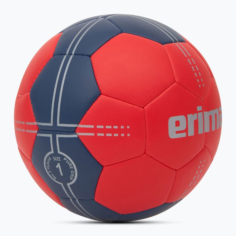 ERIMA Pure Grip Handball No. 3 Hybrid rot/neu navy Größe 1 2