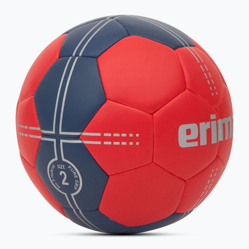 ERIMA Pure Grip Handball No. 3 Hybrid rot/neu navy Größe 2 2