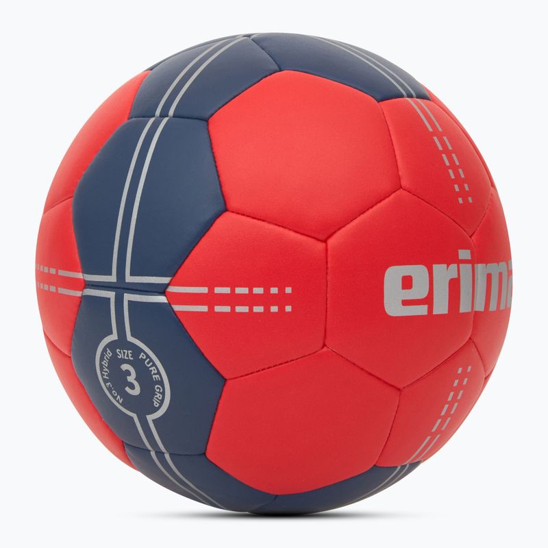 ERIMA Pure Grip Handball No. 3 Hybrid rot/neu navy Größe 3 2