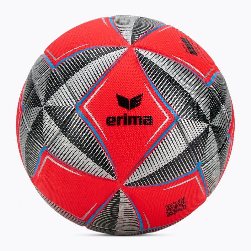 ERIMA Senzor Star Match Fluo feurige Koralle/schwarz Fußball Größe 5