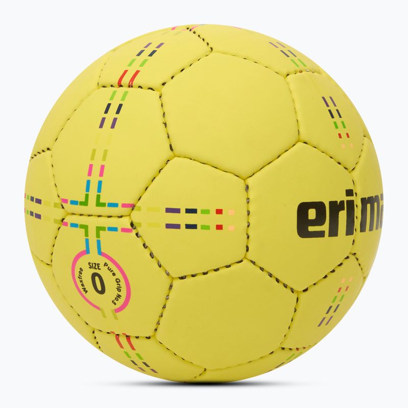 ERIMA Pure Grip Handball No. 5 Wax-Free gelb Größe 0 2