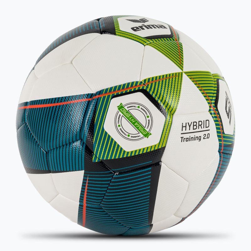 ERIMA Hybrid Training 2.0 Fußball mykonos blau/lime Größe 5 2
