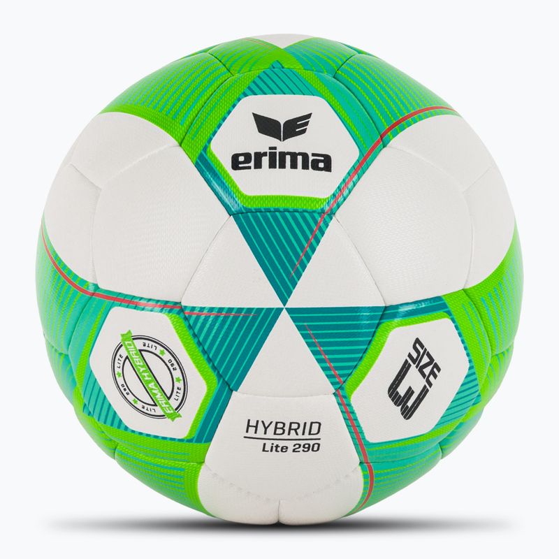 ERIMA Hybrid Lite 290 grün gecko/petrol Fußball Größe 3