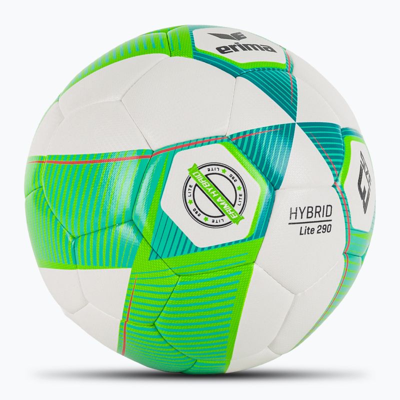 ERIMA Hybrid Lite 290 grün gecko/petrol Fußball Größe 3 2