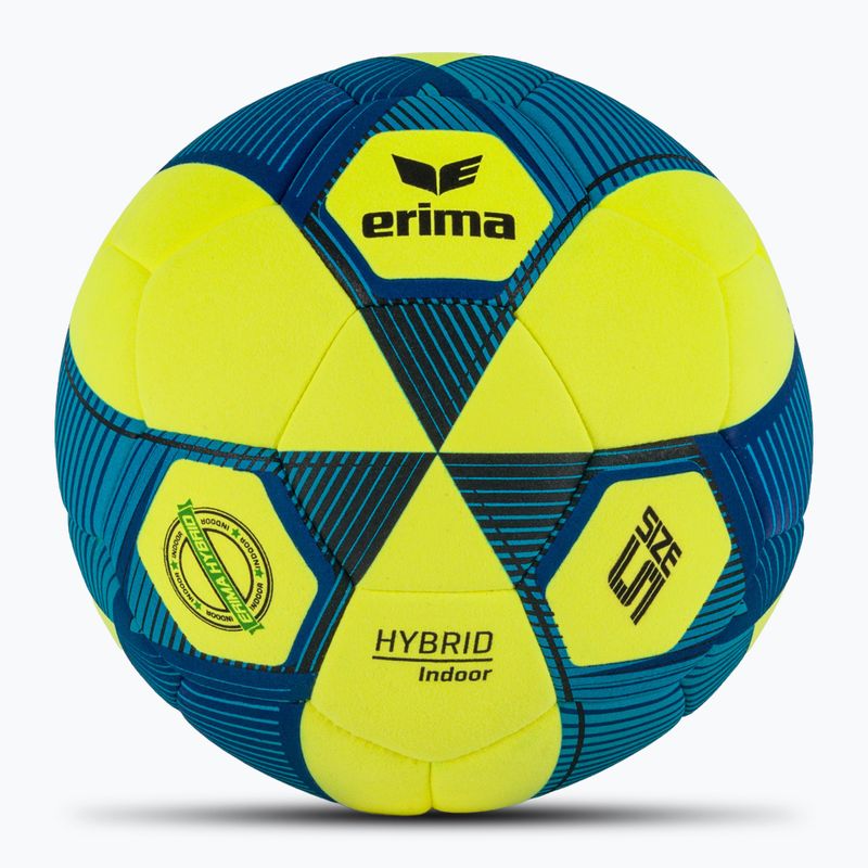 ERIMA Hybrid Indoor gelb/neu königsblau Größe 5 Fußball