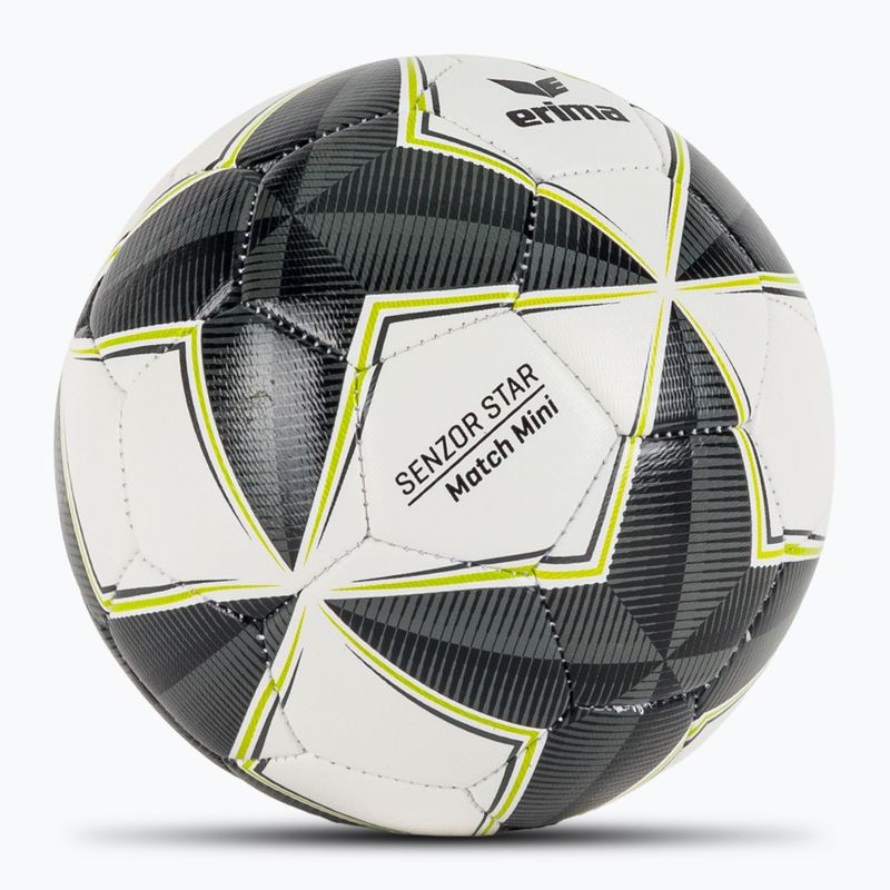 ERIMA Senzor Star Match Mini Fußball schwarz/grau Größe 0 2