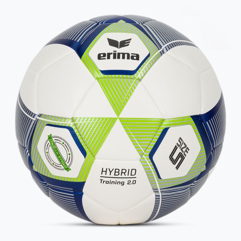Fußball ERIMA Hybrid Training 2.0 size 5 metallic blue/silver/lime