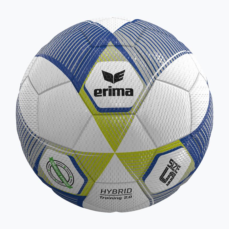 Fußball ERIMA Hybrid Training 2.0 size 5 metallic blue/silver/lime