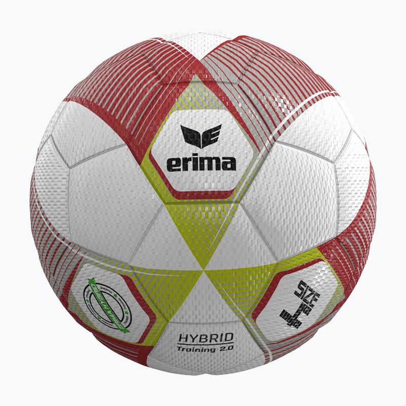 Fußball ERIMA Hybrid Training 2.0 size 4 metallic red/silver/lime