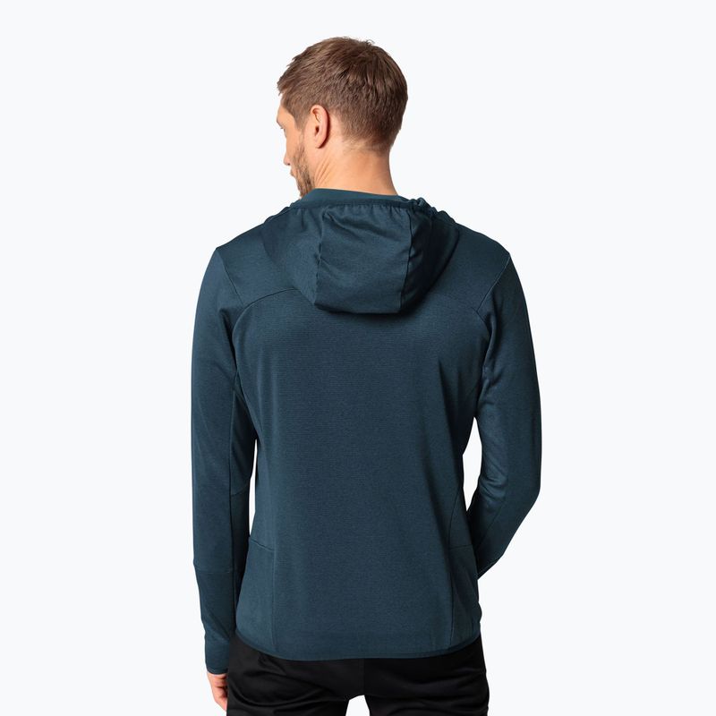 Herren VAUDE Monviso Fleece II Sweatshirt dunkelmeer/grün 2