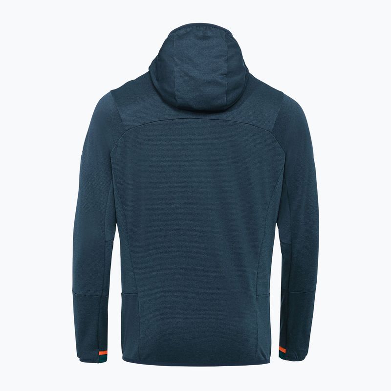 Herren VAUDE Monviso Fleece II Sweatshirt dunkelmeer/grün 6