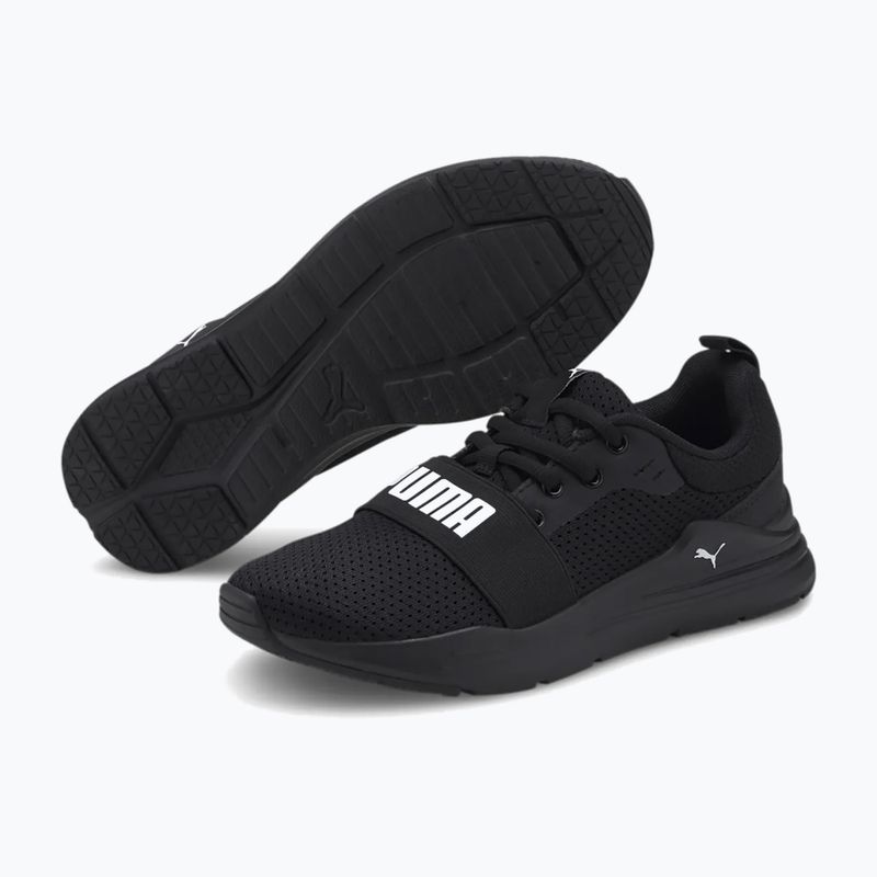 PUMA Wired Run Jr Kinderschuhe puma schwarz/puma weiß 8