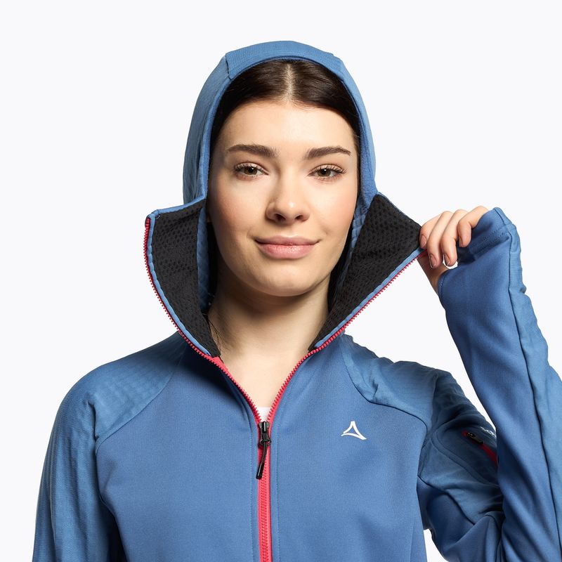 Damen Fallschirmspringen Sweatshirt Schöffel Rotbach Hoody blau 2-13298/8575 6