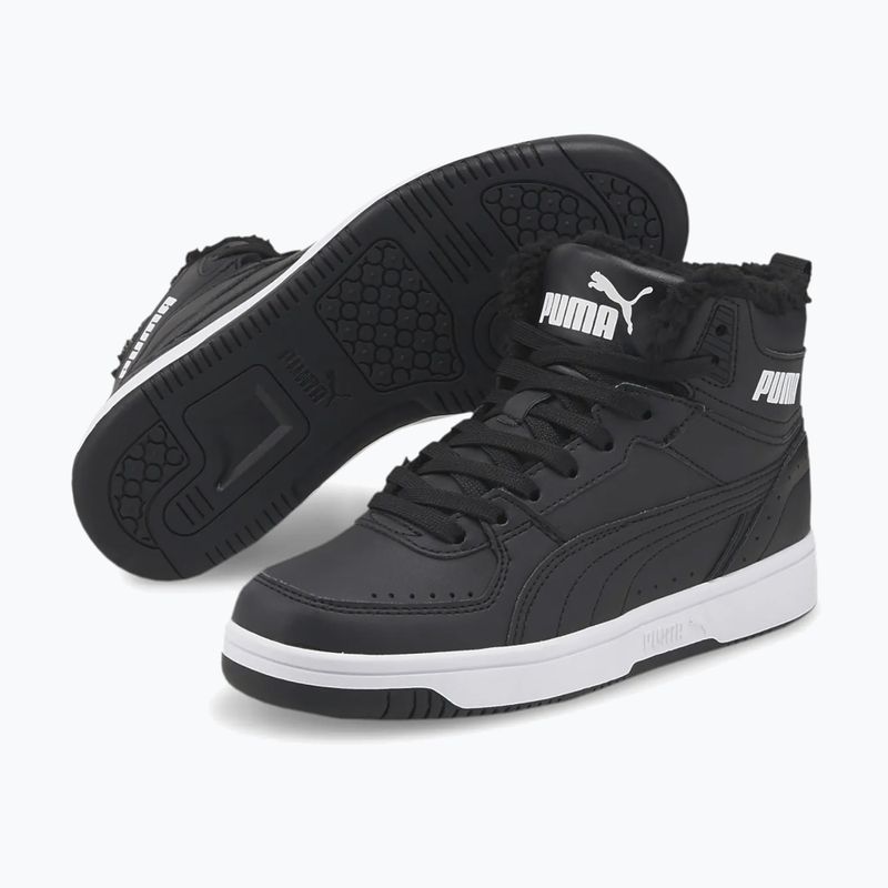 PUMA Rebound Joy Fur Jr Kinderschuhe puma schwarz/puma weiß