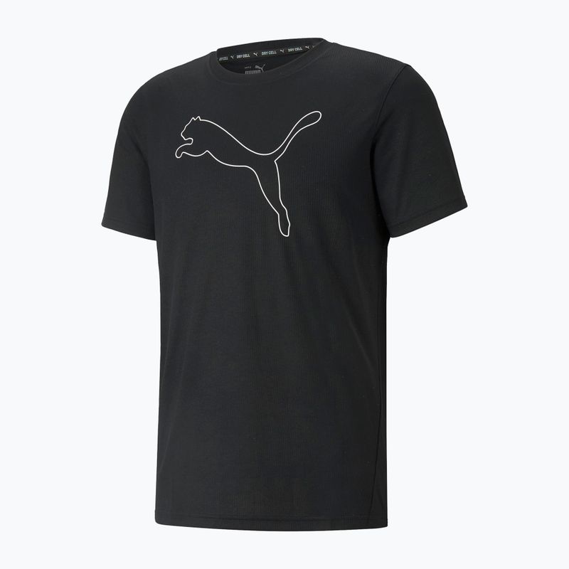 Herren PUMA Performance Cat Trainings-T-Shirt schwarz 520315 01