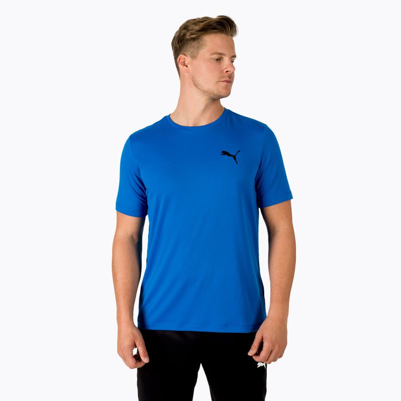 Herren Trainings-T-Shirt PUMA Active Small Logo blau 586725